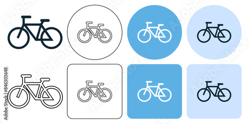 Bicycle, parking, repair, race,bike sport sign icon symbol ui and ux design, glyphs and stroke line icon	