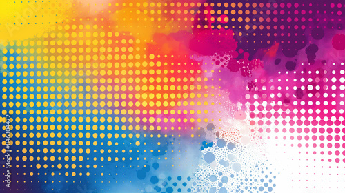 Abstract Colorful Halftone Dotted Background stock illustration