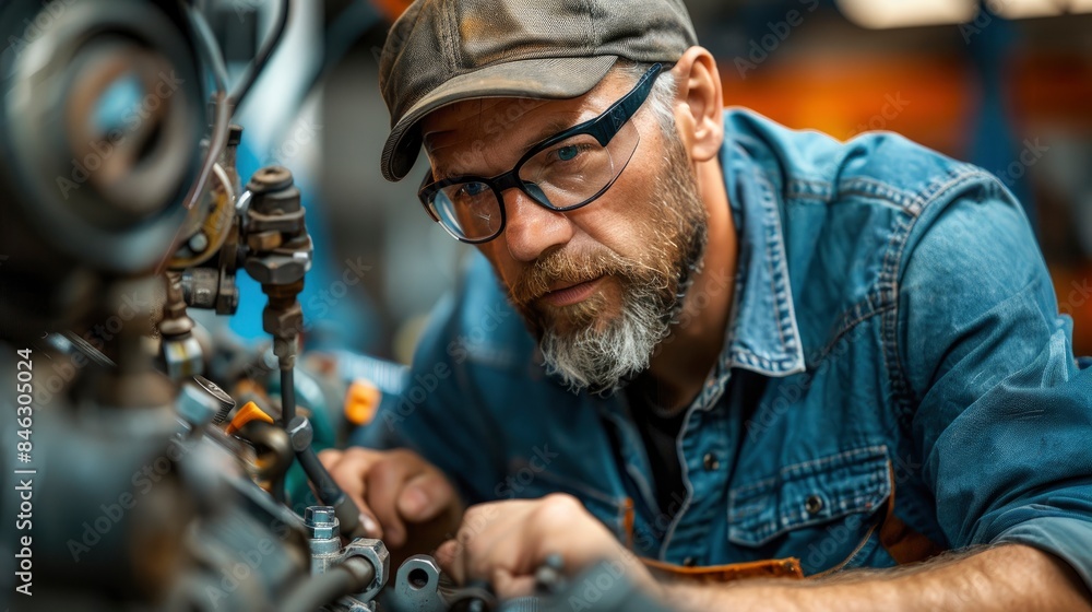 A Knowledgeable Salesperson At An Auto Parts Store, Efficiently Helping A Mechanic Find The Right Parts A Knowledgeable Salesperson At An Auto Parts Store, Efficiently Helping A Mechanic Find The Right Parts