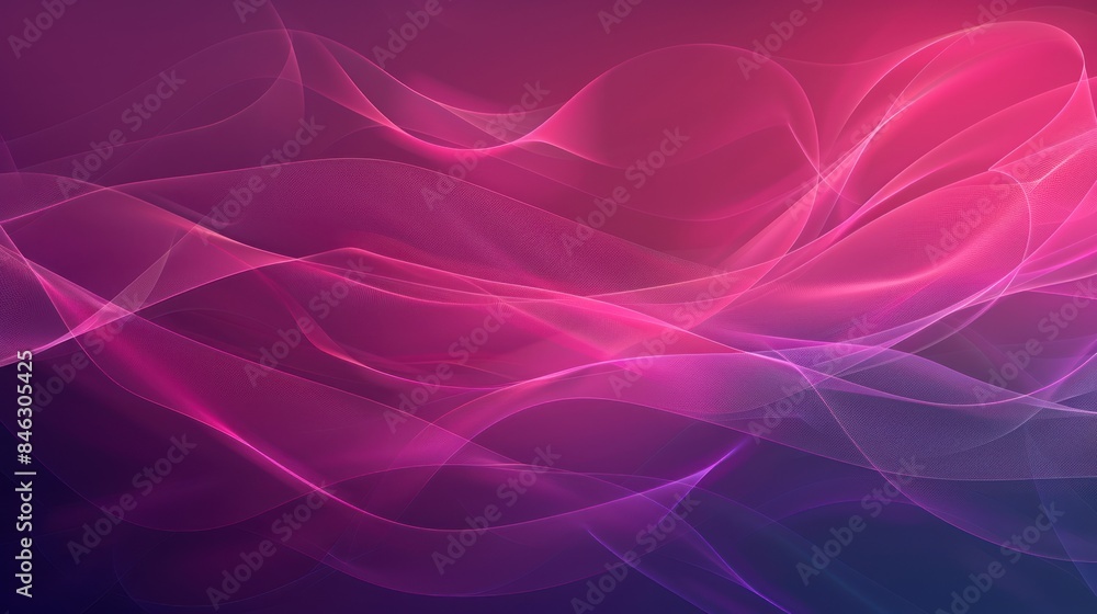 Obraz premium Dynamic Flowing Wave Poster Template