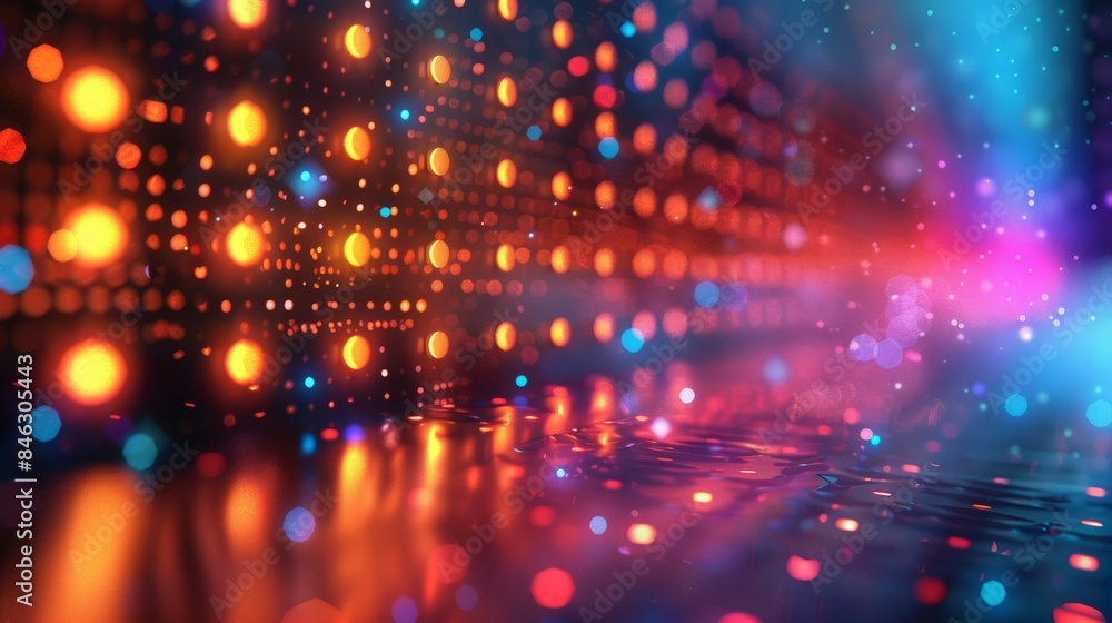 Many small colors lights arranged in a beautiful pattern. Many small colors lights arranged in a beautiful pattern.