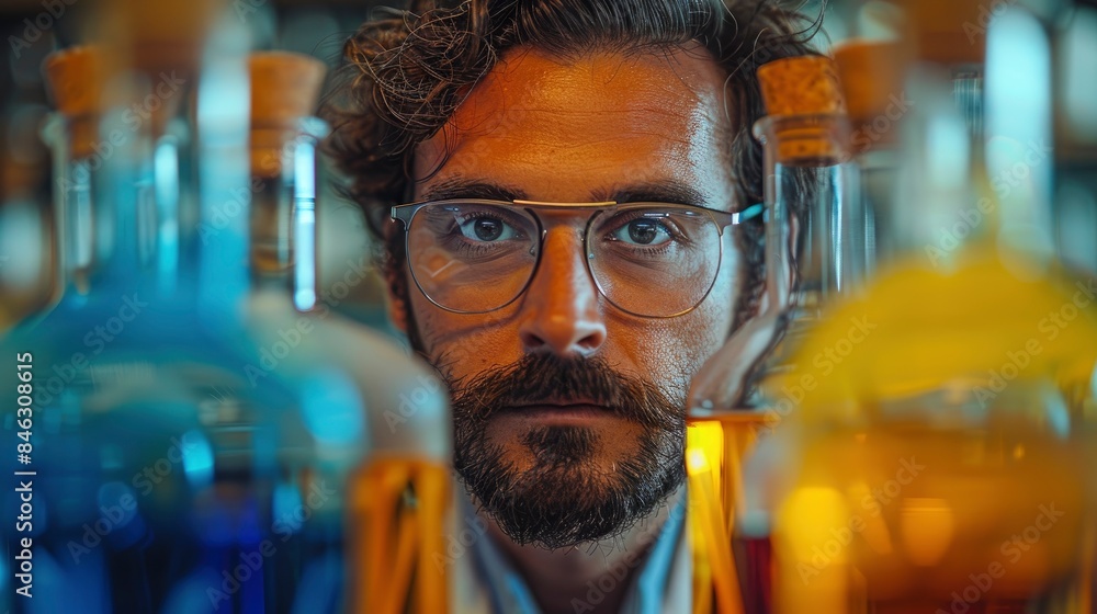 A Resourceful Scientist In A Chemical Lab, Developing New Compounds With The Potential To Revolutionize Industries A Resourceful Scientist In A Chemical Lab, Developing New Compounds With The Potential To Revolutionize Industries