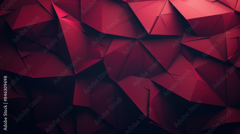 Bold Geometric with Sharp Edges Colliding in Dark Maroon Bold Geometric with Sharp Edges Colliding in Dark Maroon