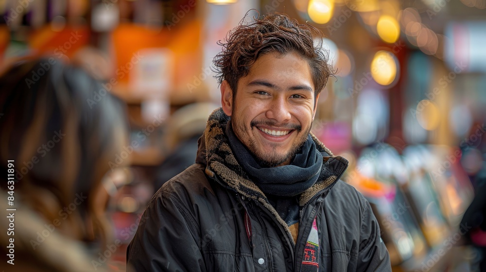 A Tech-Savvy Salesperson At A Tech Retail Store, Expertly Setting Up A Customer'S New Device With A Smile A Tech-Savvy Salesperson At A Tech Retail Store, Expertly Setting Up A Customer'S New Device With A Smile