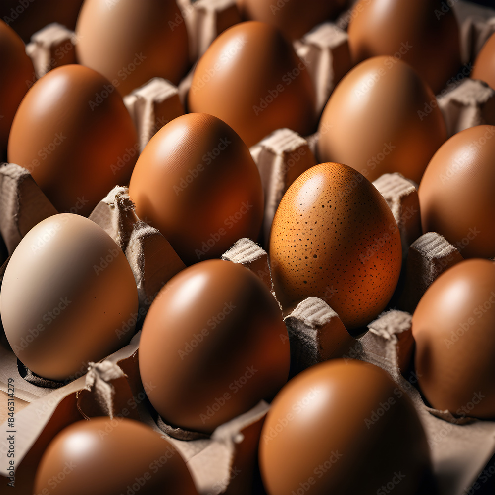 Assorted Brown Eggs in Carton Assorted Brown Eggs in Carton