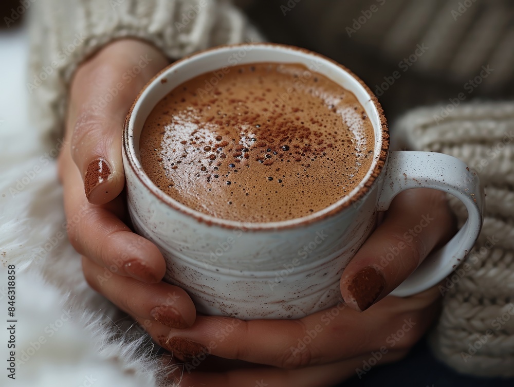 Cozy Moment with Hot Chocolate Generative AI Cozy Moment with Hot Chocolate Generative AI