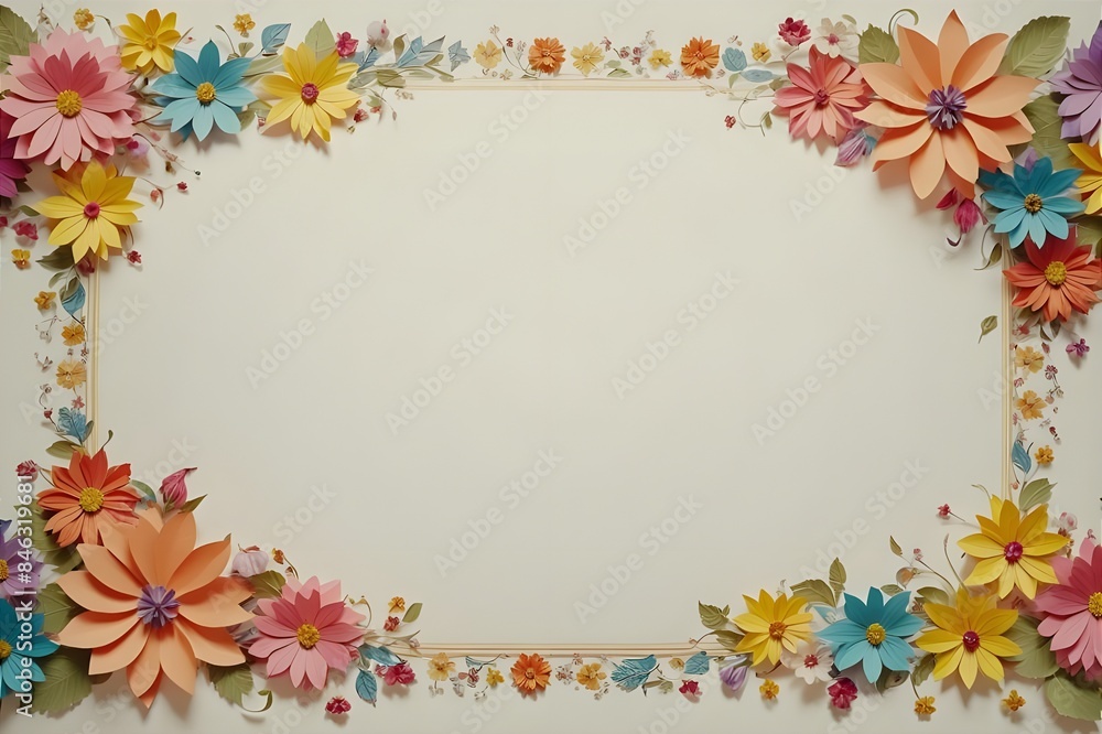 Several different shapes of stationery using floral patterns Several different shapes of stationery using floral patterns
