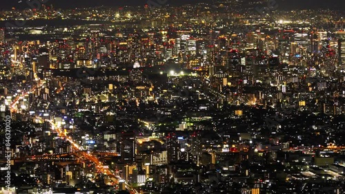 生駒山より大阪の夜景