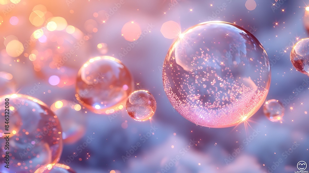 Floating bubbles with light reflections and shadows, soft pastel tones, hd quality, digital illustration, dreamy and whimsical, delicate and ethereal, calming atmosphere, artistic composition. Floating bubbles with light reflections and shadows, soft pastel tones, hd quality, digital illustration, dreamy and whimsical, delicate and ethereal, calming atmosphere, artistic composition.