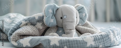 Cozy Elephant Plush Toy Nes...