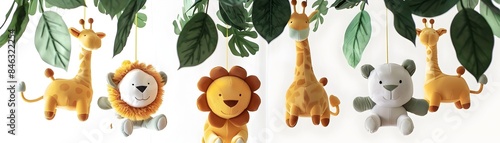 Jungle Animal Mobile with S...