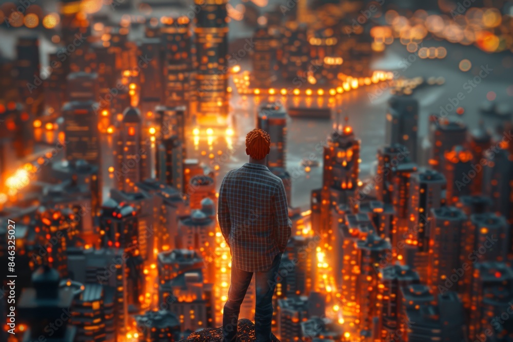 Urban Cityscape Scene for Advertising Generative AI Urban Cityscape Scene for Advertising Generative AI