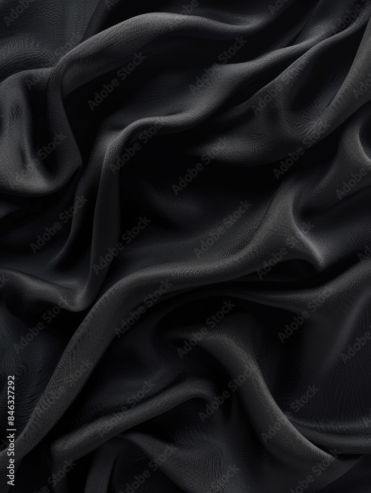 Obraz premium A black fabric with a shiny texture