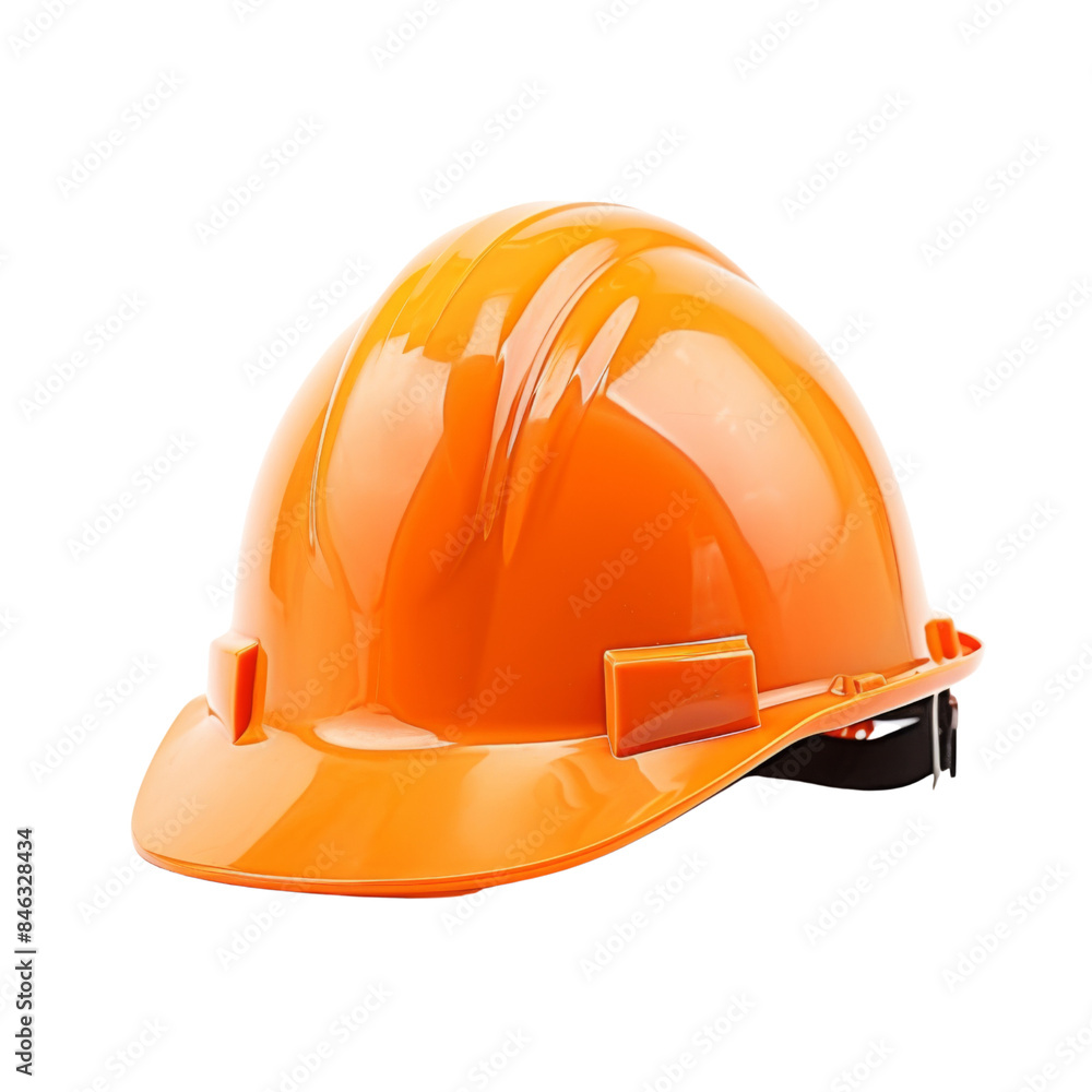 Fireman and hard safety orange helmet cap hat isolated on transparent or white background Fireman and hard safety orange helmet cap hat isolated on transparent or white background