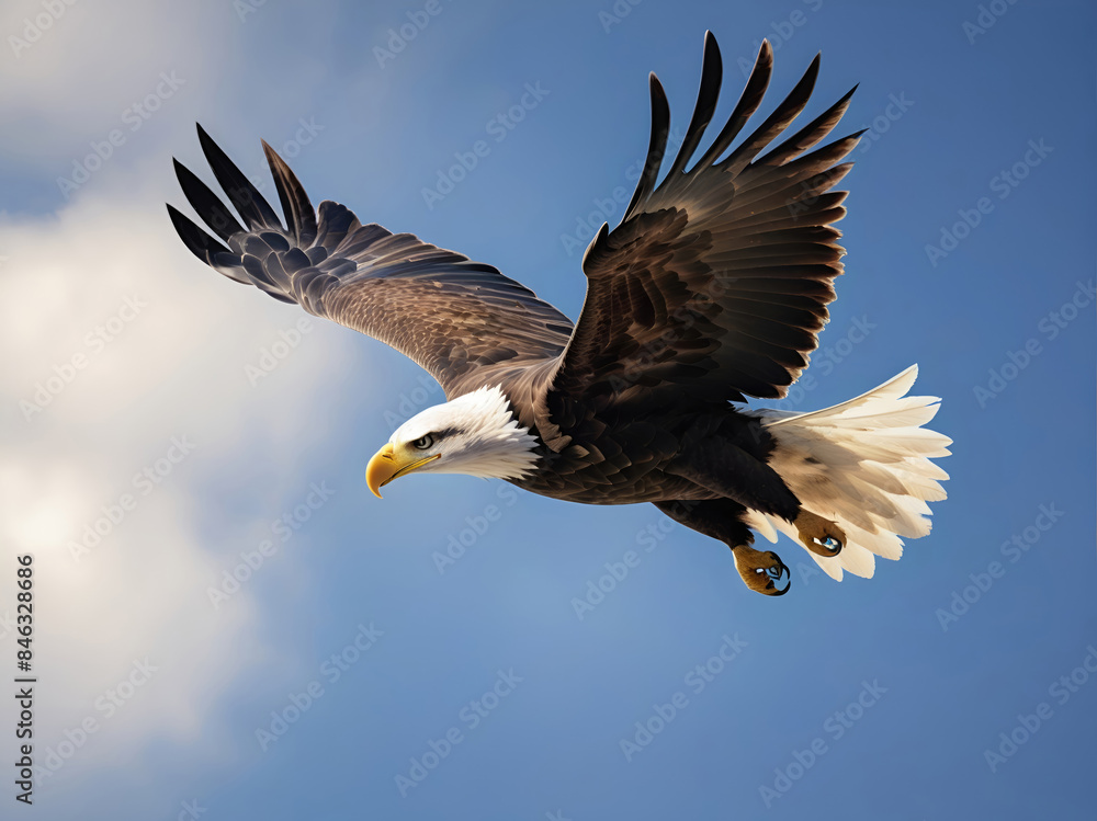 Fototapeta premium eagle in the wild nature, wildlife photography