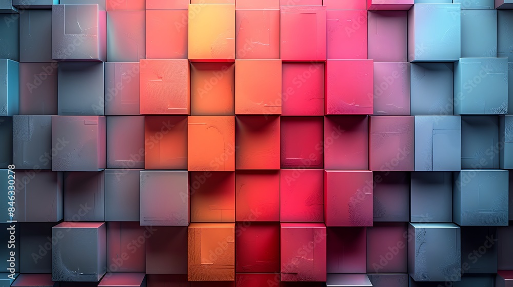 Tiled square pattern with alternating colors, pastel hues, hd quality, digital illustration, soft transitions, minimalist design, calming ambiance, artistic geometry, seamless blend. Tiled square pattern with alternating colors, pastel hues, hd quality, digital illustration, soft transitions, minimalist design, calming ambiance, artistic geometry, seamless blend.
