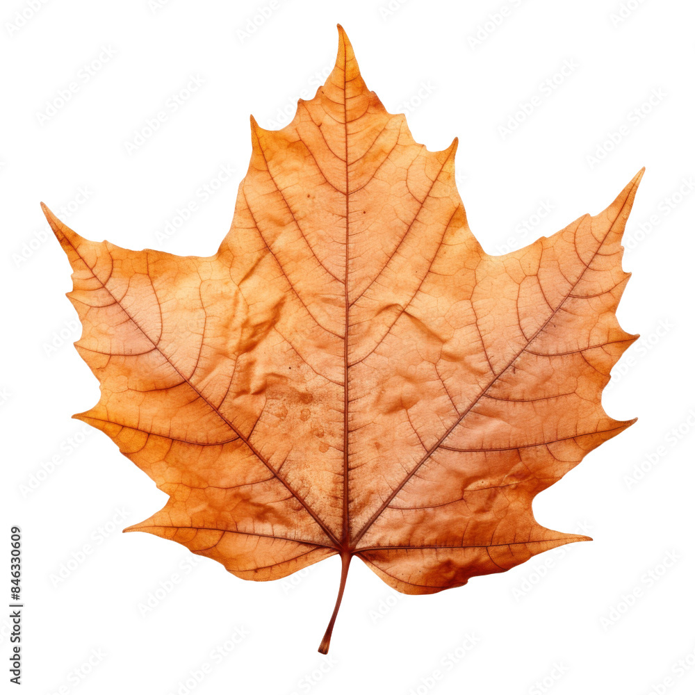 Dry autumn tree leave isolated on transparent or white background Dry autumn tree leave isolated on transparent or white background