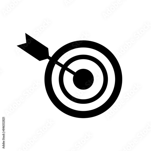 Target success business arrow vector on white background