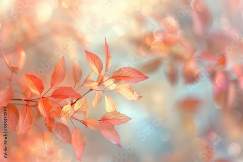 Abstract nature backgrounds with blurred foliage and vibrant colors.