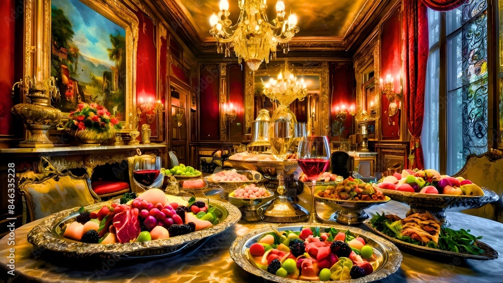 Reminiscent of a lavish banquet fit for royalty Reminiscent of a lavish banquet fit for royalty
