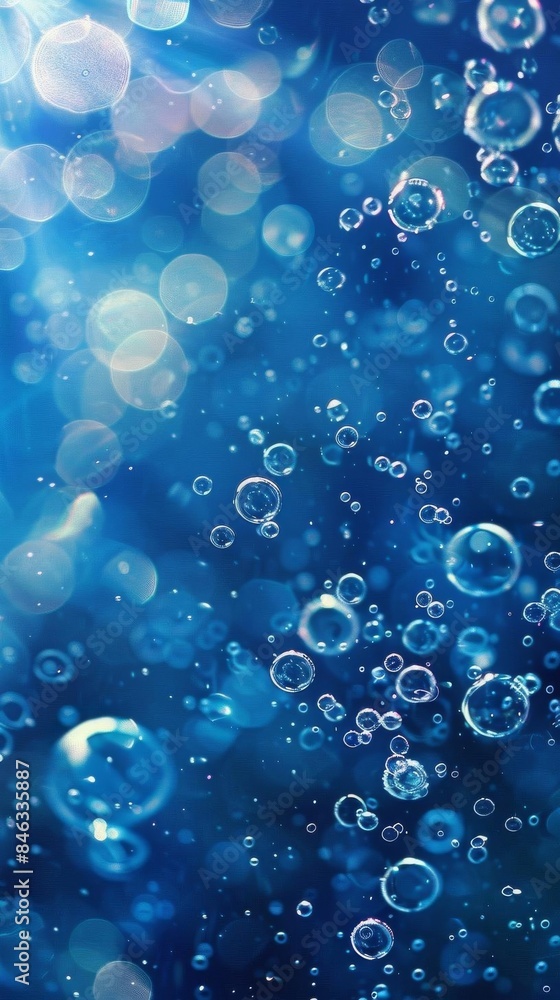 Artistic Azure Fluid Circles Artistic Azure Fluid Circles