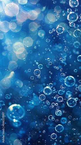 Wallpaper Mural Artistic Azure Fluid Circles Torontodigital.ca