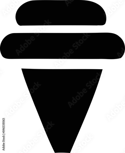 Elegant Minimalist Soft-Serve Ice Cream Confection
