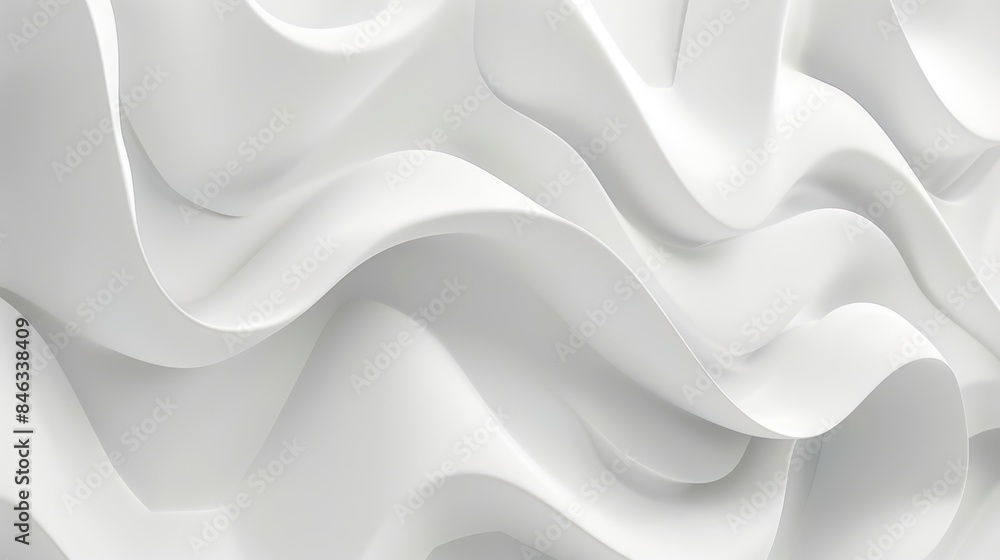Obraz premium Develop a series of abstract white shapes to serve as a versatile background for digital marketing materials 