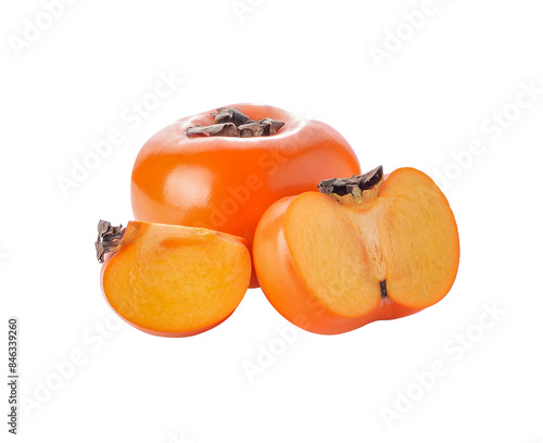 Fresh Persimmon fruit transparent png