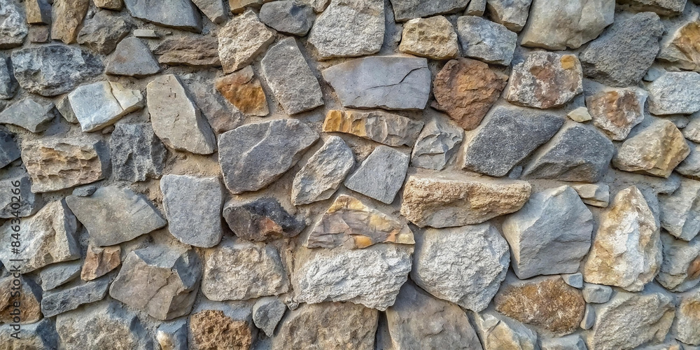 Ancient stone wall of an 18th century castle or fortress with weathered and cracked bricks in close up view Ancient stone wall of an 18th century castle or fortress with weathered and cracked bricks in close up view
