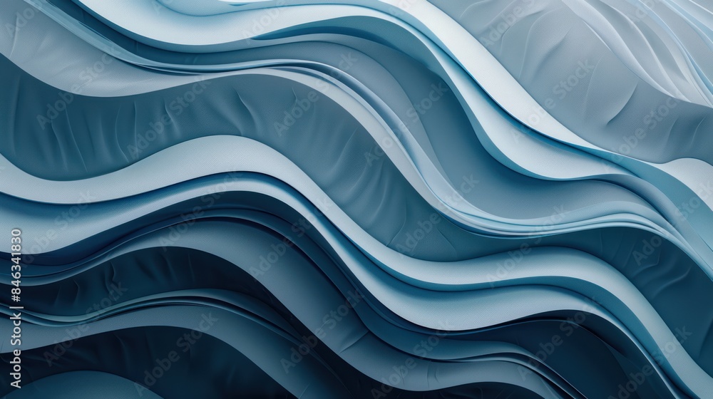 Illustrate the concept of sophistication with a image of a modern wallpaper adorned with a blue fluid textured gradient background. Illustrate the concept of sophistication with a image of a modern wallpaper adorned with a blue fluid textured gradient background.