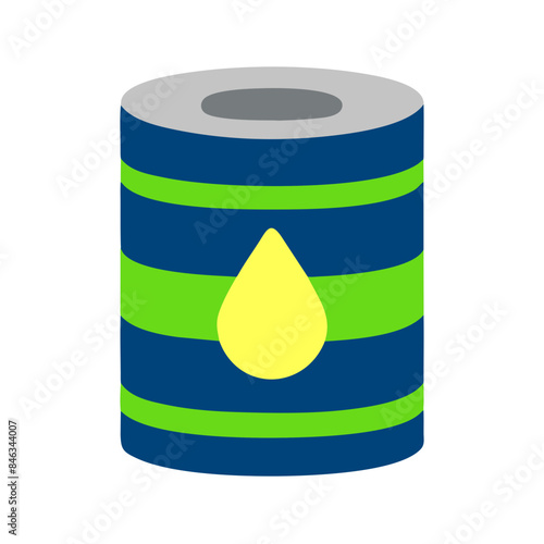 Barrel of petroleum, Oil drum container. Barrel with crude oil, Gasoline, diesel, butane
