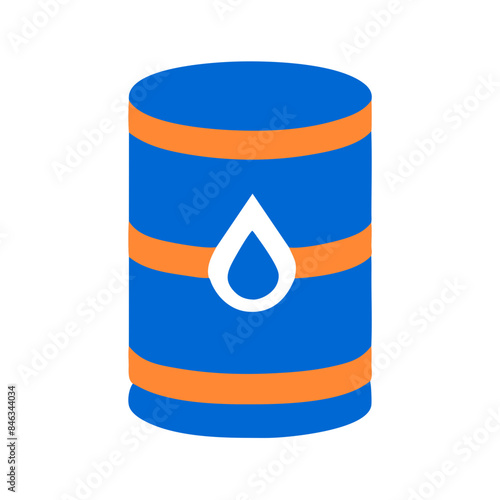 Barrel of petroleum, Oil drum container. Barrel with crude oil, Gasoline, diesel, butane
