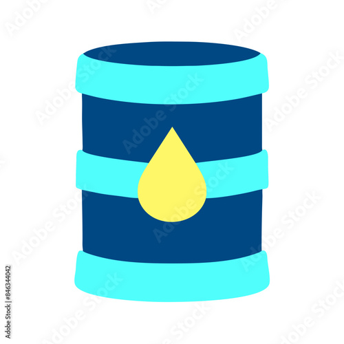 Barrel of petroleum, Oil drum container. Barrel with crude oil, Gasoline, diesel, butane
