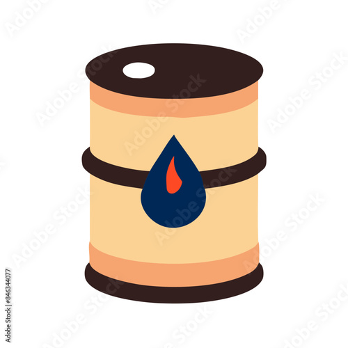 Barrel of petroleum, Oil drum container. Barrel with crude oil, Gasoline, diesel, butane
