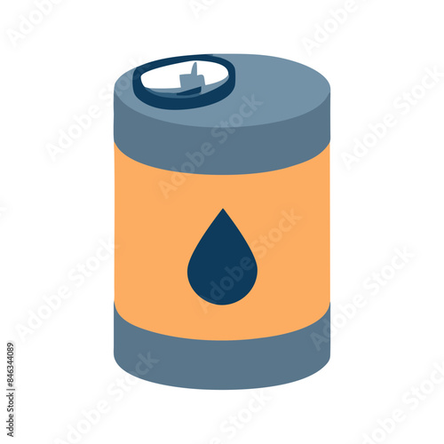 Barrel of petroleum, Oil drum container. Barrel with crude oil, Gasoline, diesel, butane

