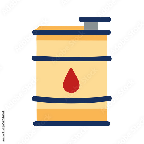 Barrel of petroleum, Oil drum container. Barrel with crude oil, Gasoline, diesel, butane
