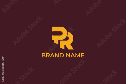 RP letter logo design, PR logo monogram initials letter, RP icon logo design, PR elegant and Professional letter icon design, motor logo, creative logo, letter pr logo, letter p logo, letter r logo
