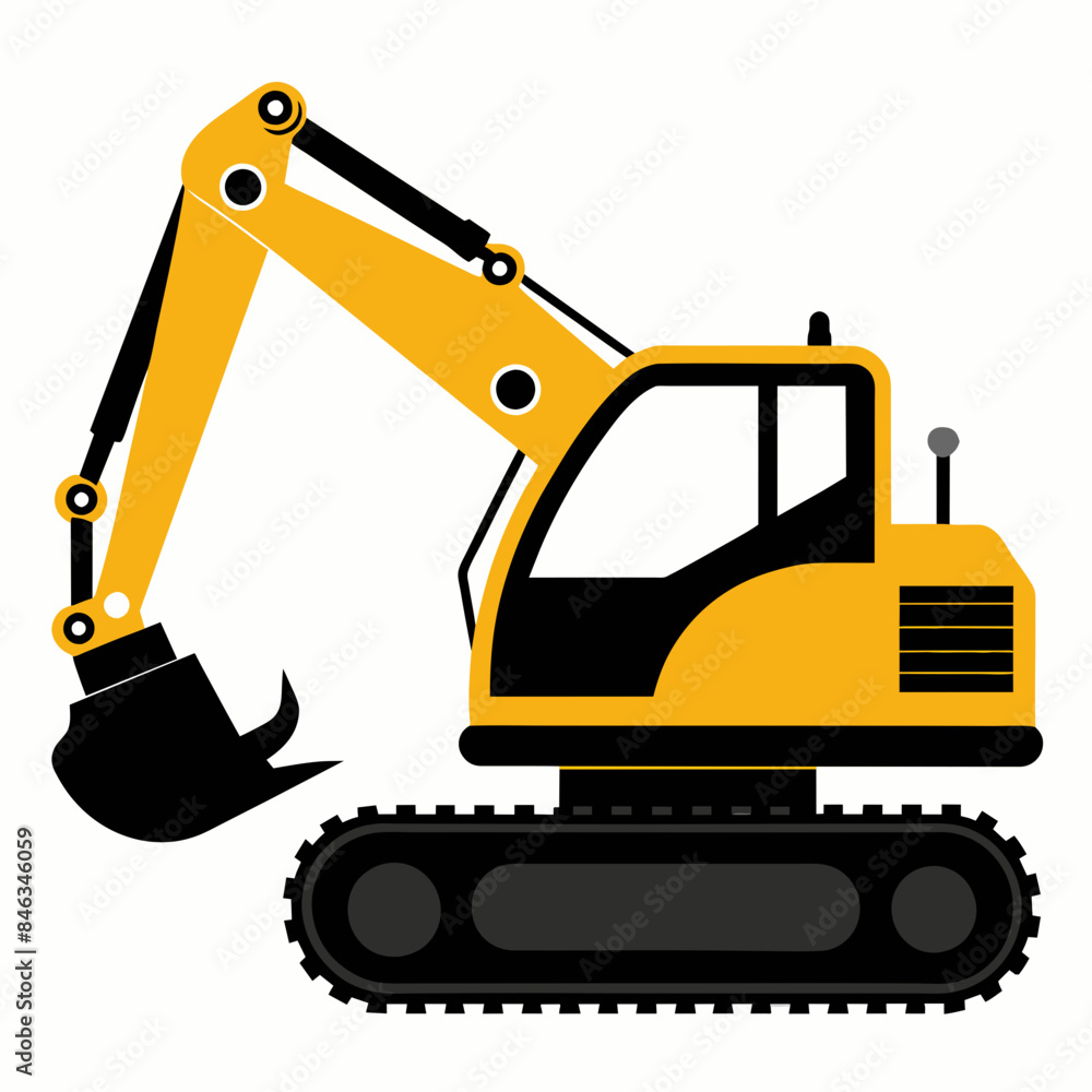 digger excavator vector artwork illustration svg digger excavator vector artwork illustration svg