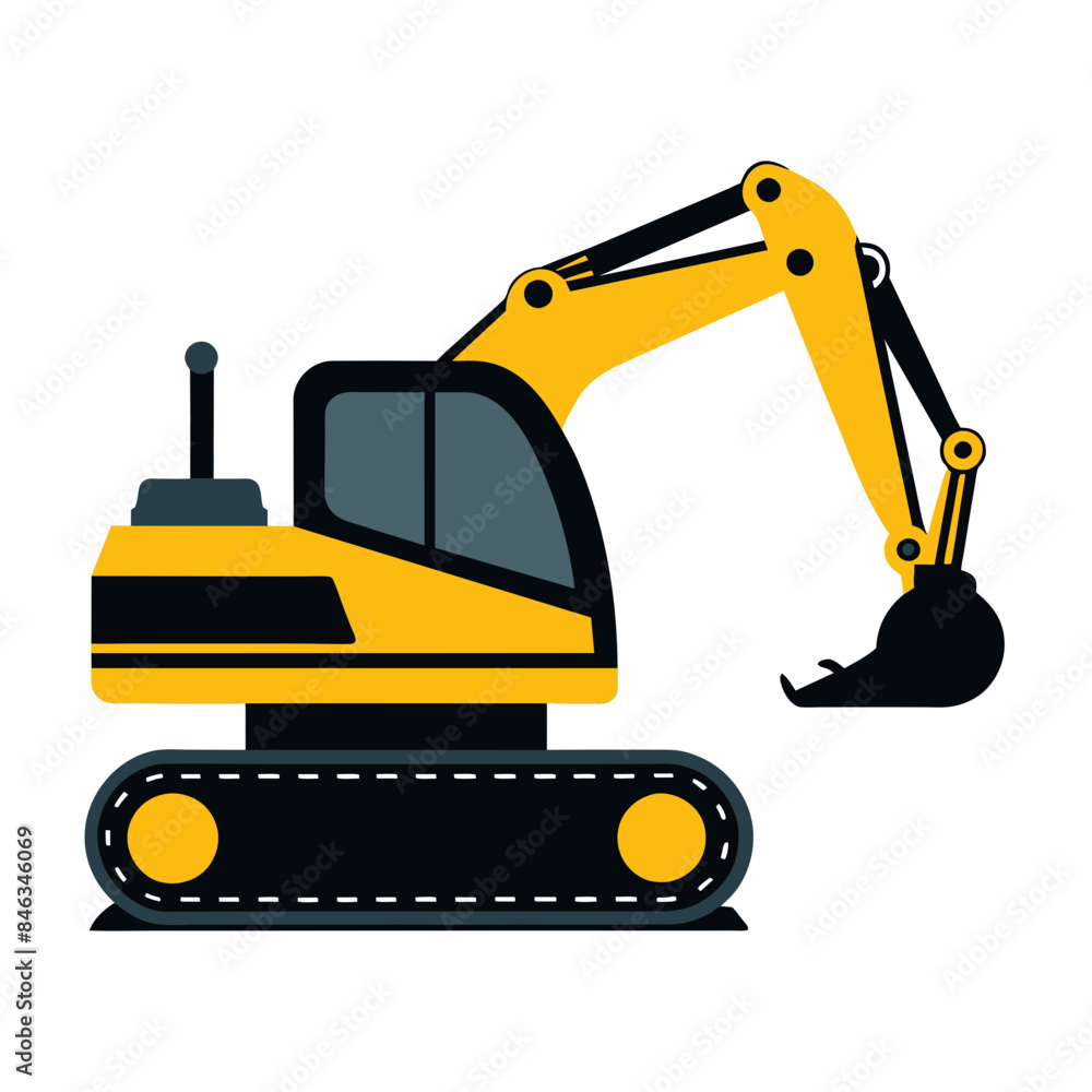 digger excavator vector artwork illustration svg digger excavator vector artwork illustration svg