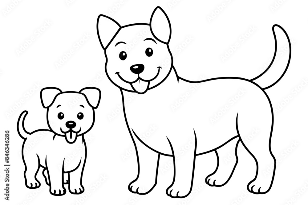 Dog Line art Dog Line art