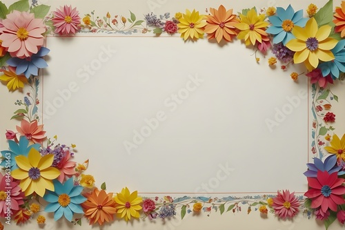 Several different shapes of stationery using floral patterns