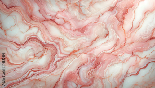 ピンク色の大理石模様のテクスチャー素材