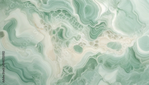 青緑色の大理石模様のテクスチャー素材