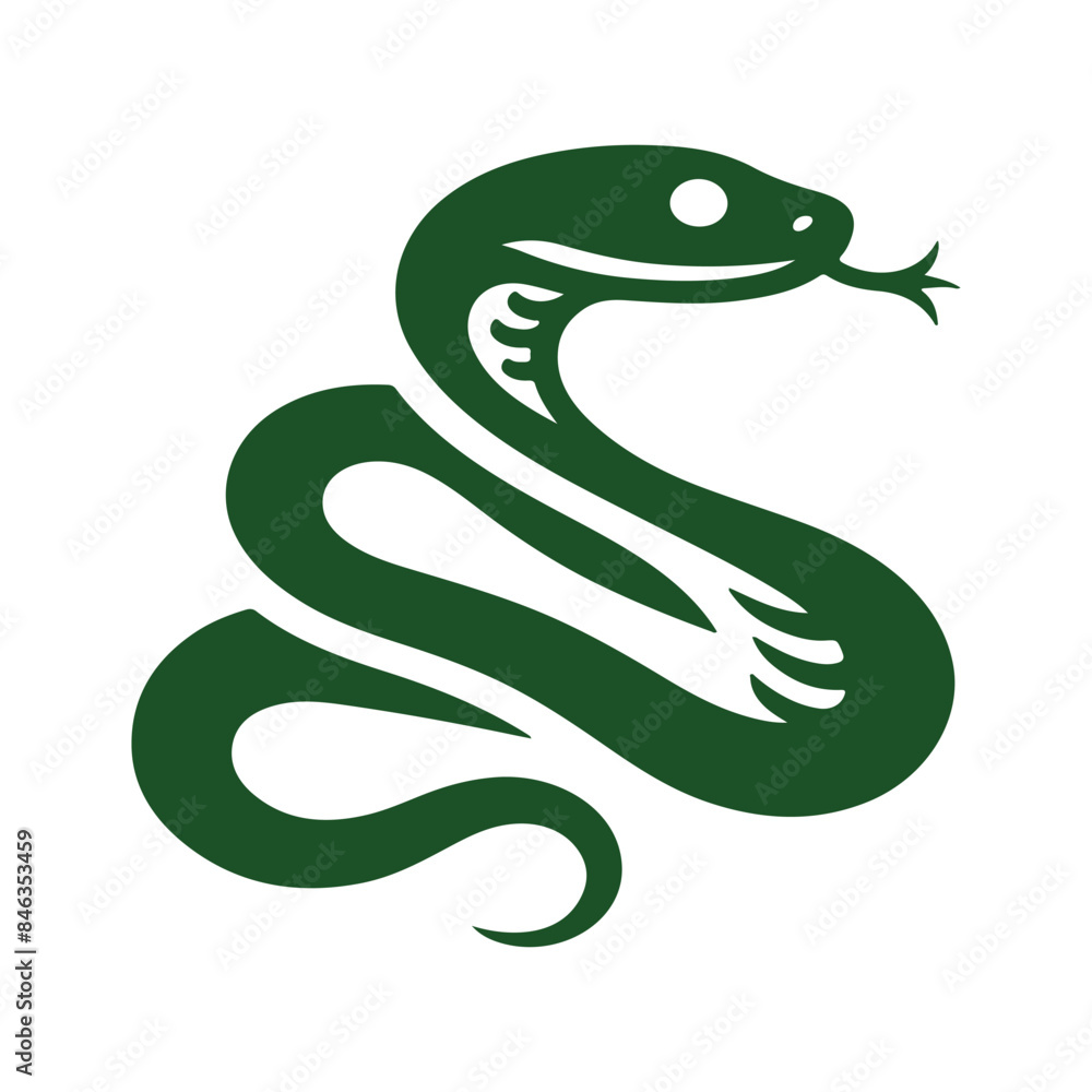 Naklejka premium color snake tattoo