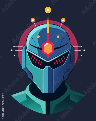 The helmet seemed to pulse with a faint glow a visual representation of the thoughts that were being controlled and manipulated by another.. Vector illustration