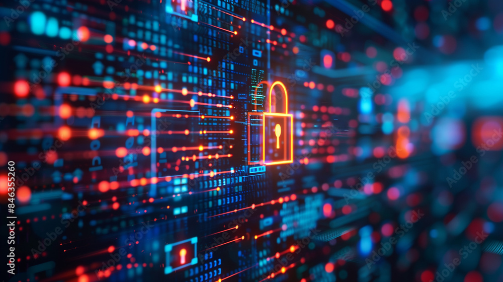 Cybersecurity and information or network protection. Future technology web services for business and internet project
Cybersecurity and information or network protection. Future technology web services for business and internet project