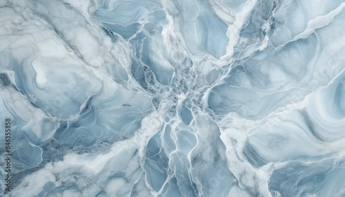 青色の大理石模様のテクスチャー素材