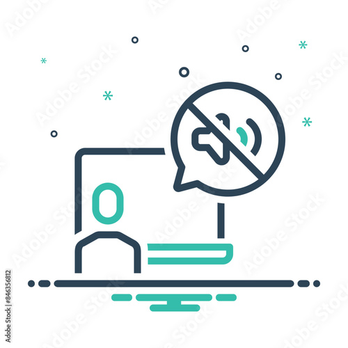 Mix icon for avoid distraction 