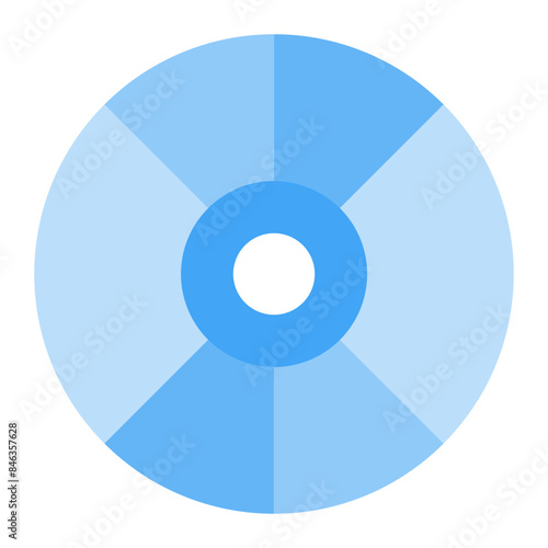 Compact disk flat icon